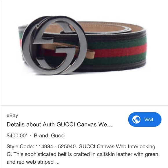 Original used Gucci belt with box - Picture 1 of 7